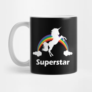 Superstar Rainbow Unicorn Design Mug